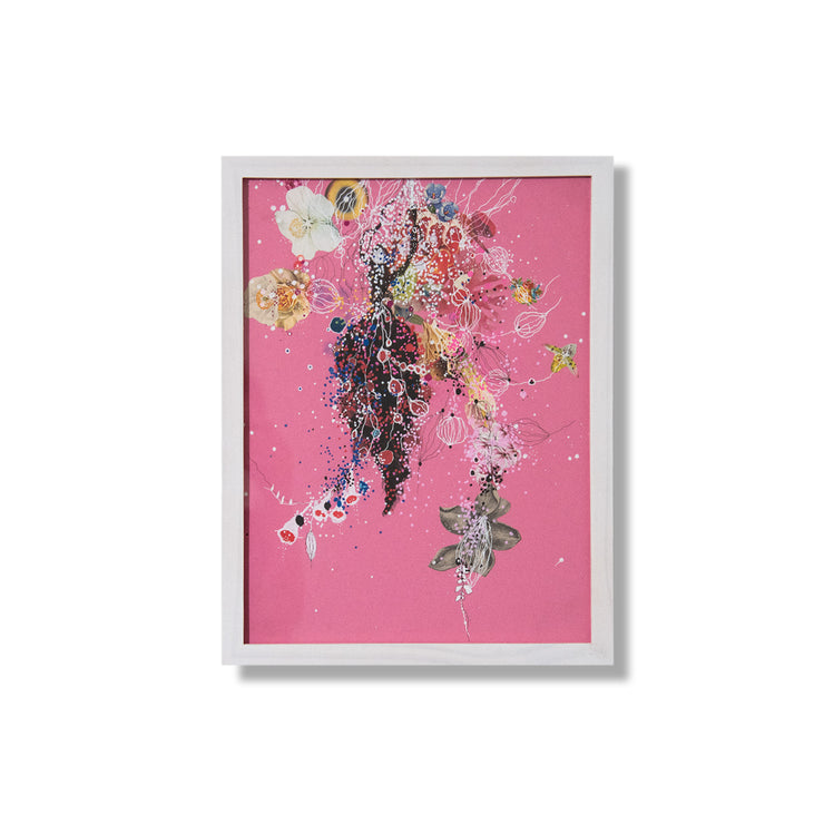 "Celestial Wisteria and Pink Rose" by Jenny Brown