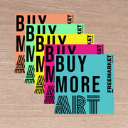Buy More Art Sticker, Single - Various Colors